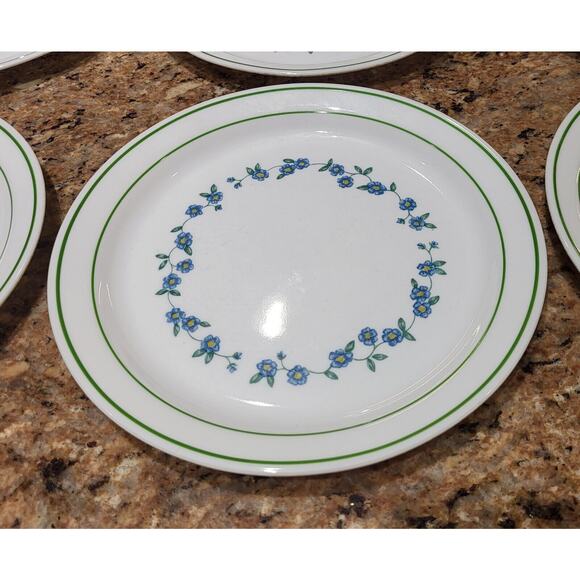 Vintage Corelle Original Forget Me Not Lunch / Salad Plates 8 5/8" (Set of 6) - Picture 10 of 12